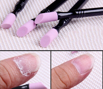 

Toponeto Double-end Quartz Cuticle Pusher Trimmer Manicure Nail Art Tool