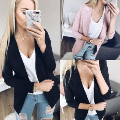 

Fashion Women Ladies Suit Coat Business Blazer Long Sleeve Jacket Outwear