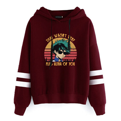 

Ailin Online My Hero Academia Hooded Hoodie Japanese Anime Round-Neck Sweatshirt for Lovers Men&Women