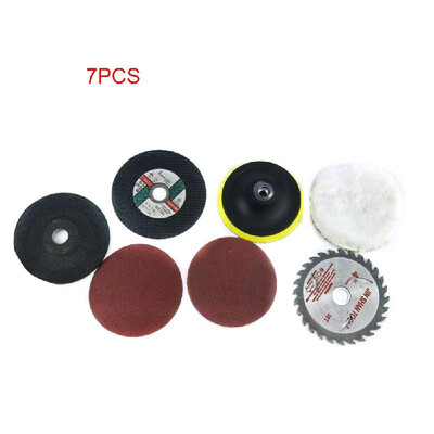 

Electric Drill Variable Angle Grinder Mandrel Adapter Disc Holder Kit Spanner Polish Wheels Set