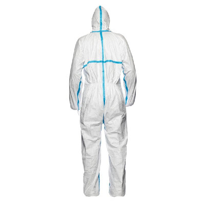 

DU PONT Protective Coverall Safety Clothing Hooded Coverall Suit Anti ParticlesChemical Splash LXLXXLXXXL