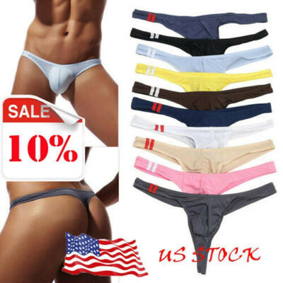 

Mens Bikini G-strings Lingerie Underwear Smooth Briefs Tangas Thongs Underpants