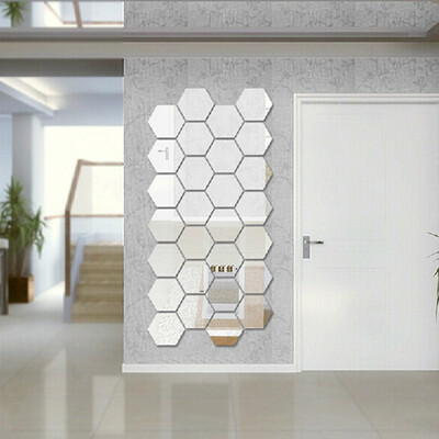 

Hexagon 3D Art Diy Mirror Wall Stickers for Home Wall Decal