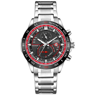 

SMAEL 9062 Fashion Sports Watch Casual Waterproof Stainless Steel Wristwatch Male Calendar Quartz Watches