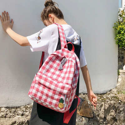 

The womens school bag female college students double shoulder bag Korean high school Korean high school Korean high school
