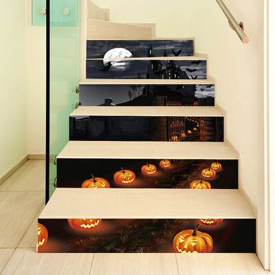 

〖Follure〗Halloween 3D Sticker Crow Tombstone Staircase Sticker Waterproof Wall Sticker