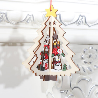 

Tailored Christmas Decorations Wooden Christmas Tree Pendant Christmas Gift