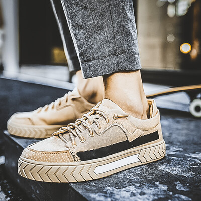 

Korean version of mens shoes summer casual canvas sneakers autumn personality all-round student trendy shoes