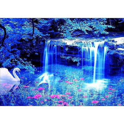 

5D DIY Full Drill Diamond Painting Fantasy Waterfall Cross Stitch Embroider