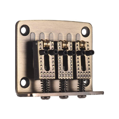 

3-String Hardtail Guitar Bridge Fixed 3-Saddle Bridges with Screws&Wrench Replacement Parts for Ukulele Electric Guitars Green