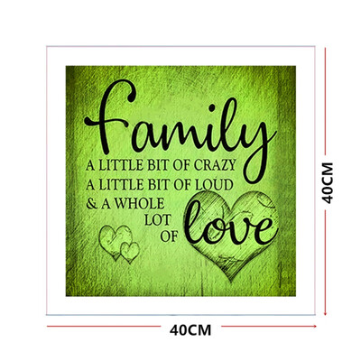 

Family Love Letter DIY 5D Diamond Painting Cross Stitch For Adults Round Full Drill Embroidery Canvas Home Wall Decorations