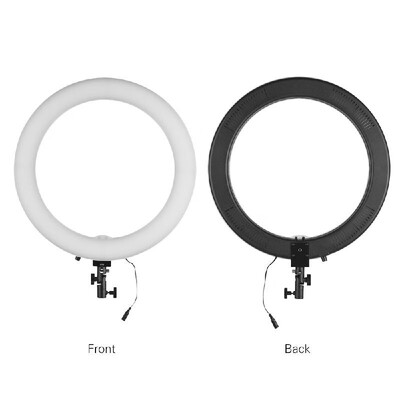 

18inch LED Ring Light 5600K 60W Dimmable Camera Photo Video Lighting Kit with Tabletop Stand Phone Clamp Ball Head for iPhone X