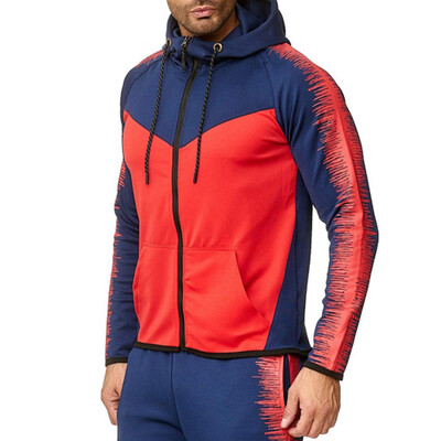 

Toponeto Men Casual Autumn&Winter Letter Printed Coat Jackets Long Sleeve Hoodies