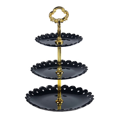

Three-Layer Fruit Plate Cake Rack Living Room Snack Rack Festival Supplies Storage Holder