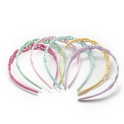 

Plastic Hair Bands with Rhinestones Vortex Mixed Color 115120mm