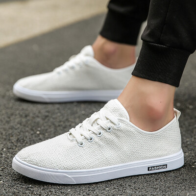

Mens shoes summer tide shoes new mens linen canvas casual shoes student board shoes Joker shoes spirit guy
