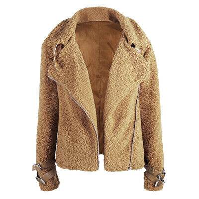 

Womens Long Sleeve Knitted Fluffy Coat Cardigan Sweater Casual Outerwear Jacket