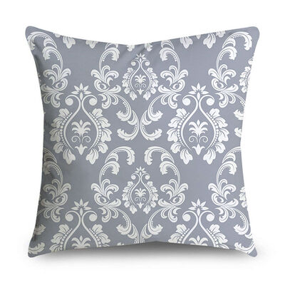 

Cushion Cover Throw Pillowcase Pattern Grey Retro Geometric Print 45 X 45cm