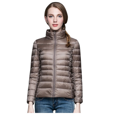 

Toponeto Fashion Women Lightweight Down Jacket Winter Jackets Slim Long Sleeve Overcoat