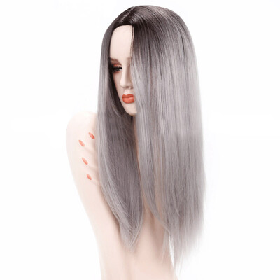 

〖Follure〗Women Fashion Lady Long Straight Neat Middle Part Hair Cosplay Party Wig