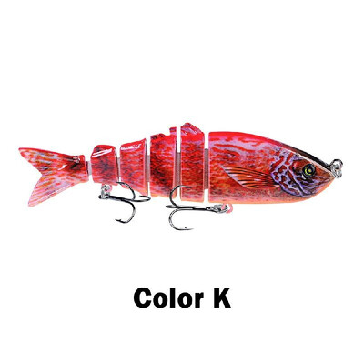 

12cm 185g Fishing Lure Hard Bait Multi Segments Swimbait Crankbait Artificial Fishing Lure Bait with Treble Hooks