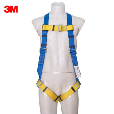 

3M 1390010 Full Body Safety Harness Fall Protection Belt Five-point Adjustment D-Rings Industrial Roofing Construction Tool Person