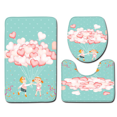 

〖Follure〗3pcs Non-Slip Bath Mat Bathroom Kitchen Carpet Doormats Decor