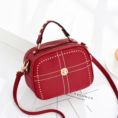 

Summer fashion ladys net red bag with one shoulder&one shoulder inclined bag