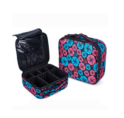 

Easy to Carry Travel Cosmetic Bag Cosmetic Bag Leather Storage Bag Large-capacity Adjustable Separation Cosmetic Case Cosmetic