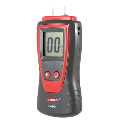 

UYIGAO UA2G Professional Handheld Digital LCD Wood Lumber Moisture Humidity Meter Detector Tester 2 Pin Probe