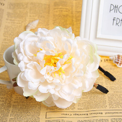 

〖Follure〗Peony Flower Women Boho Garland Girl Beach Crown Hair Band Headband Wedding