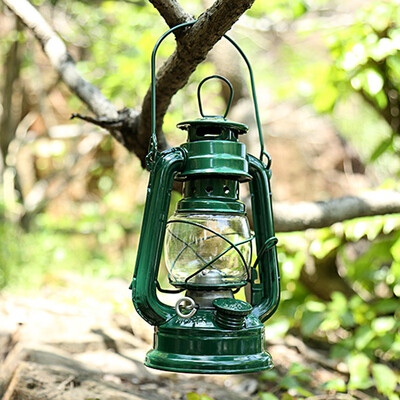 

Retro Outdoor Camping Kerosene Lamp Oil Light Lantern Mediterranean Style Decor