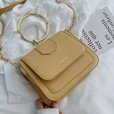 

North bag French minority womens bag 2019 new fashion sense foreign style Joker shoulder slung portable small square bag
