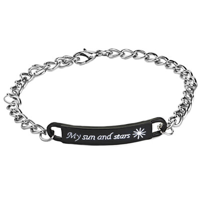 

Fashion Stainless Steel Bracelet for Couple Unique Gift for Lovers Women Men Jewelry