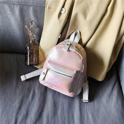 

Tailored Fashion Lady Wild Student Bag Solid Color Backpack Travel Small Backpack