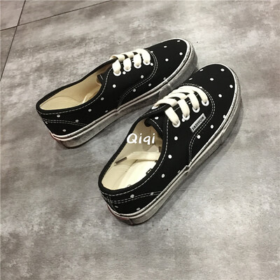 

New summer 2019 tide shoes Joker Korean version of board shoes female Hong Kong wind ins student canvas shoes female