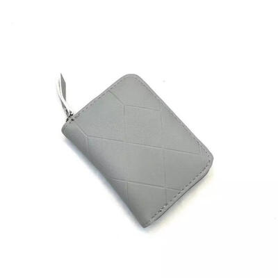 

Fashion Portable Small Rhombic Pattern PU Leather Zipper Card Pocket Holder Wallet Purse Pouch Bag For Women