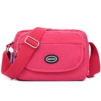 

Leisure shoulder bag waterproof slung wallet portable multilayer nylon canvas bag mother bag
