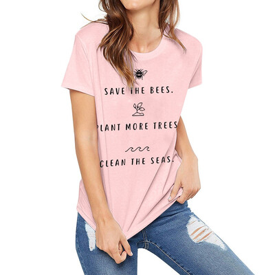 

Starmoon Womens Short Sleeve Casual Comfort Letter Print Tops T-shirt Loose Blouse