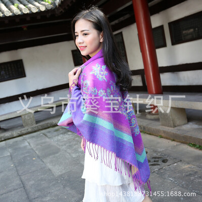 

Qinghai tourism cashew large square towel Lijiang national wind shawl scarf female autumn&winter warm thick shawl blanket