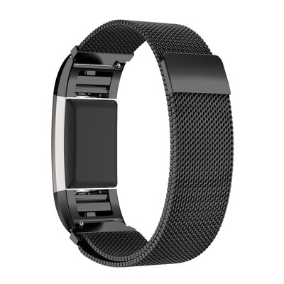 

〖Follure〗Milanese Stainless Steel Watch Band Strap Bracelet HD Film For Fitbit Charge 2