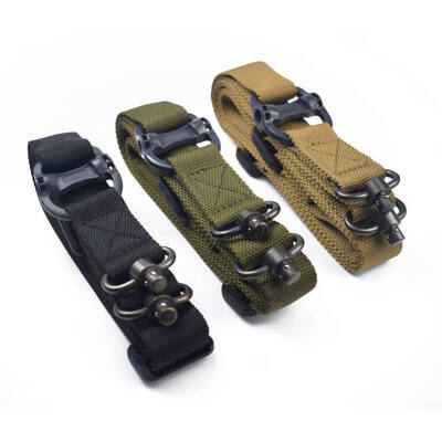 

Tactical 2 Point Shoulder Strap Outdoor Rifle Sling With QD Metal Buckle Belt Safety first aid Accessories