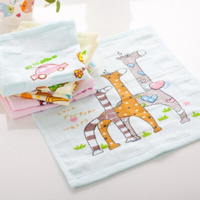 

1Pcs Mini Face Towel Cartoon Lovely Pattern Supper Comfortable Square Towel 2727cm