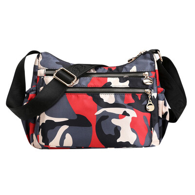 

Tailored Women Printed Ethnic Nylon Fabric Bag Waterproof Single Shoulders Messenger Bags