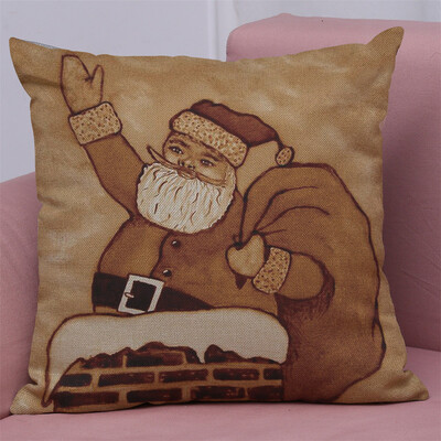 

Tailored New Christmas Cotton Linen Pillow Case Sofa Cushion Cover Home Decor