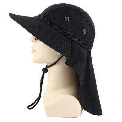 

Women & Men Outdoor Sun Hat UV Protection Fishing Hiking Caps with Face Neck Flap Cover