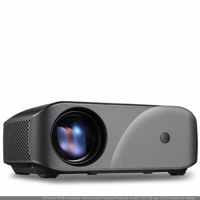 

F10 Portable 1080P HD Projector 1280x720DPI Mini Home Theater Projectors - Black
