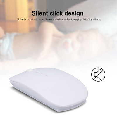 

Dual Mode Ergonomic Mouse BT 24G Wireless Silent for LaptopPC Black