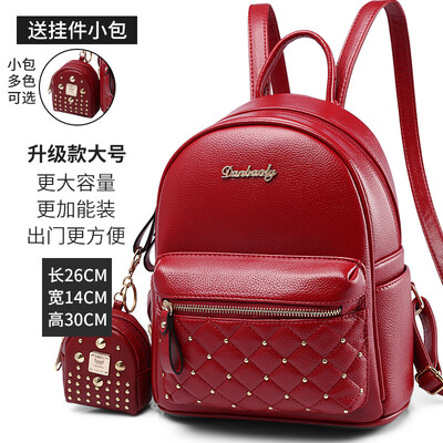 

Shoulder bag female Korean mini bag fashion Joker student bag studded womens backpack