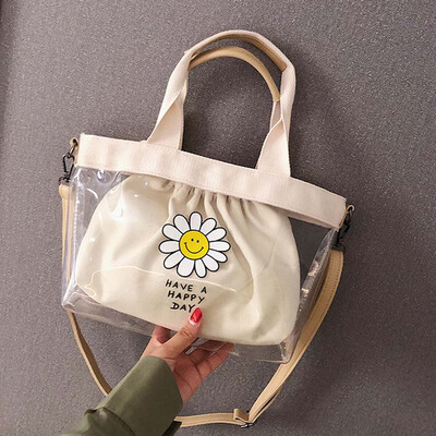 

Tailored Womens Fashion Transparent Diagonal Shoulder Bag Cute Wind Handbag